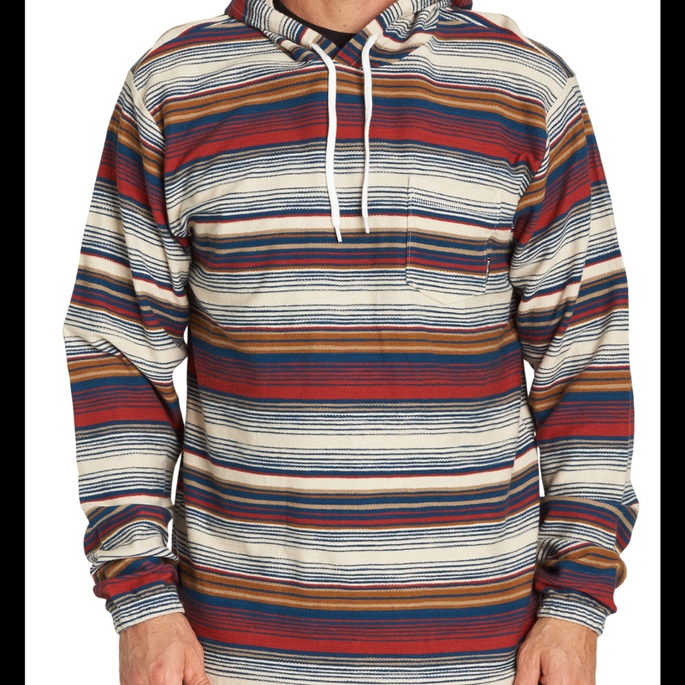 Billabong Flecker Pullover‎ Hooded Lightweight Sweater Baja